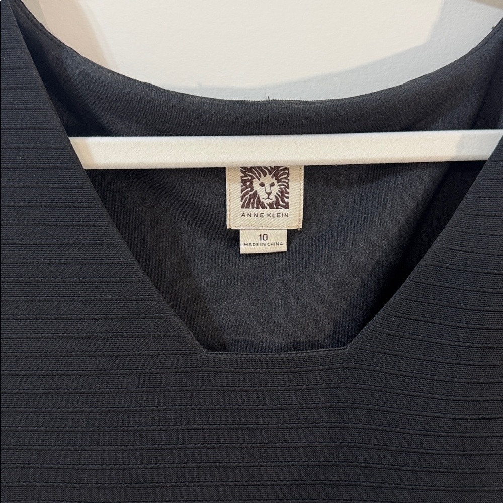 Anne Klein Classic Black Midi Dress - Picture 2 of 7
